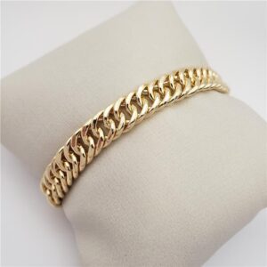 PULSEIRA GRUMET 9MM BANHADO A OURO